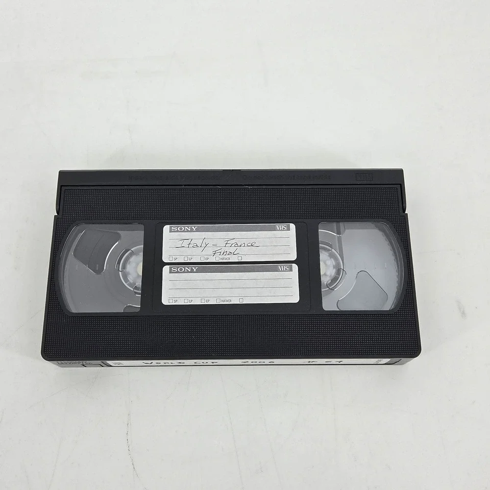 World Cup 2006 Soccer France Italy Recorded Broadcast w/ Commercials Tested